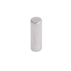 Магніт NdFeB, диск/циліндр D4 х 12 mm (N35), Ni+Cu+Ni (нікель) Ningbo