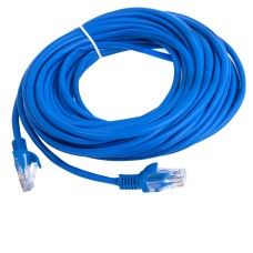 Патч-корд литий RITAR, CCA, UTP, RJ45, Cat.5e, 8m, синій Q100