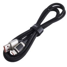 Кабель USB US-SJ544 U78 (USAMS) Type-C Digital Display 6A Fast Charging & Data Cable (USAMS) 1.2м білий роз'єм