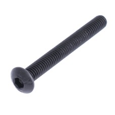 Гвинт зі сферичною головкою M3x25mm (клас 10.9, чорний, внутрішній шестигранник, ISO7380)