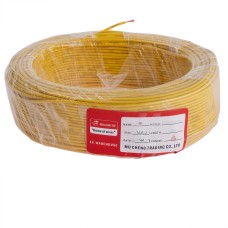 Провід багатожильний 0.75mm² (19AWG/24xD0.20mm, мідь, PVC), жовтий