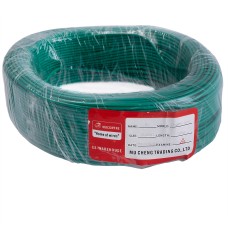 Провід багатожильний 0.75mm² (19AWG/24xD0.20mm, мідь, PVC), зелений