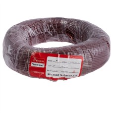 Провід багатожильний 0.75mm² (19AWG/24xD0.20mm, мідь, PVC), коричневий