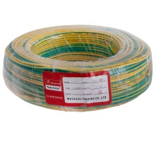 Провід багатожильний 1.5mm² (16AWG/48xD0.20mm, мідь, PVC), жовто-зелений