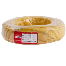 Провід багатожильний 2.5mm² (14AWG/77xD0.20mm, мідь, PVC), жовтий