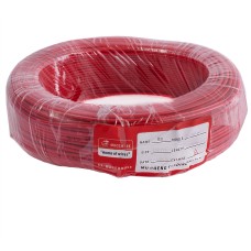 Провід одножильний 0.75mm² (19AWG, 1xD0.99mm, мідь, PVC), червоний