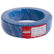 Провід одножильний 0.75mm² (19AWG, 1xD0.99mm, мідь, PVC), синій