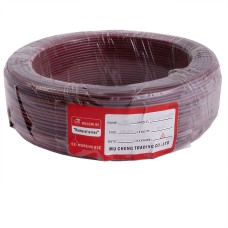 Провід одножильний 0.75mm² (19AWG, 1xD0.99mm, мідь, PVC), коричневий