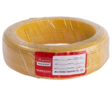 Провід одножильний 1.0mm² (18AWG, 1xD1.13mm, мідь, PVC), жовтий