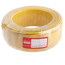 Провід одножильний 4.0mm² (12AWG, 1xD2.25mm, мідь, PVC), жовтий