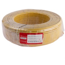 Провід одножильний 6.0mm² (10AWG, 1xD2.76mm, мідь, PVC), жовтий