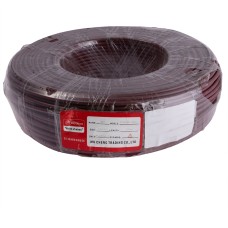 Провід одножильний 6.0mm² (10AWG, 1xD2.76mm, мідь, PVC), коричневий