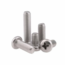 Гвинт із сферичною головкою M2.5x18 (нержавіюча сталь 304, PH, DIN 7985)