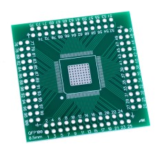 Плата перехідник QFP100_0.5mm