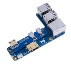 Плата розширення Raspberry Pi Zero 2W Expansion board with 4USB +RJ45