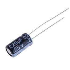 Електролітичний конденсатор 220uF 25V 6x11mm 105°C Hyncdz  Китай