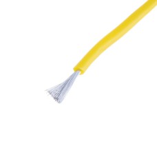 Силіконовий провід 20AWG (0.5mm²-100/0.08TS) жовтий