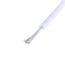 Силіконовий провід 20AWG (0.5mm²-100/0.08TS) білий