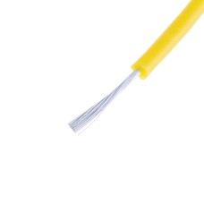 Силіконовий провід 22AWG (0.3mm²-60/0.08TS) жовтий