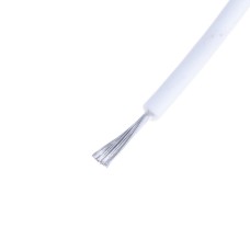 Силіконовий провід 24AWG (0.2mm²-40/0.08TS) білий
