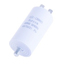 Конденсатор пусковий 8uF 450VAC ±5% 34*65mm SZ SZ,JEC