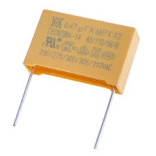 Конденсатор MPX 470nF 275VAC K(±10%), P=22,5mm, 26,5x16,5x7mm X2-474K275VACE2 YY- плівковий YY,JEC