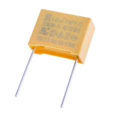 Конденсатор MPX 330nF 275VAC K(±10%), P=15mm, 18x13,5x7,5mm X2-334K275VACD3 YY- плівковий YY,JEC