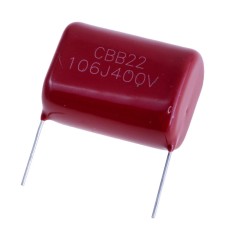 Конденсатор CBB22 10uF 400V J(±5%), P=31mm, 33x25,5x16,5mm CBB22-106J400VP31 YY- плівковий YY,JEC
