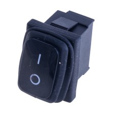Перемикач KCD1-2-101W black 220V Daier