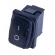 Перемикач KCD1-2-101W black 220V Daier