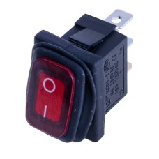 Перемикач KCD1-2-101NW red 220V Daier