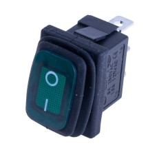 Перемикач KCD1-2-101NW green 220V Daier
