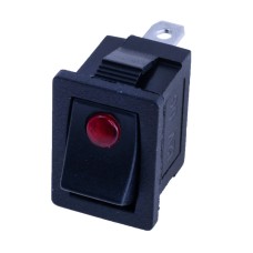 Перемикач KCD1-2-101EN Red Dot illuminated 12V Daier