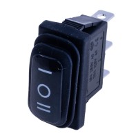 Переключатель KCD3-103W black cap Daier