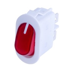 Перемикач KCD3-14P-201N 220V red Daier