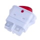 Перемикач KCD3-14P-201N 220V red Daier
