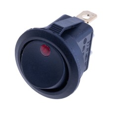 Перемикач KCD1-8-101EN 220V red dot Daier