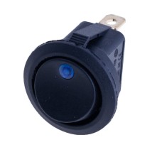 Перемикач KCD1-8-101EN 220V blue dot Daier