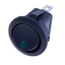 Перемикач KCD1-8-101EN 220V green dot Daier