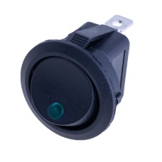 Перемикач KCD1-8-101EN 12V green dot Daier