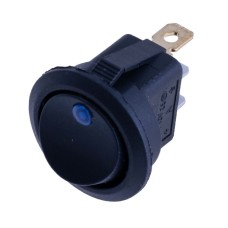 Перемикач KCD1-8-101EN 12V blue dot Daier