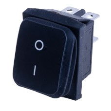 Перемикач KCD2-201W black without lamp Daier