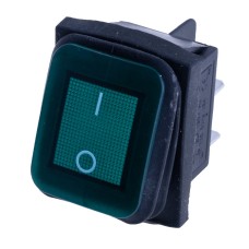 Перемикач KCD2-201NW green 220V Daier