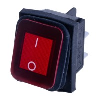 Перемикач KCD2-201NW red 24V Daier