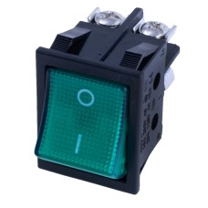 Перемикач KCD2-2-201NS green 220V Daier