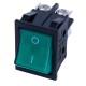 Перемикач KCD2-2-201NS green 220V Daier