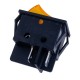 Перемикач KCD2-2-201N yellow 220V Daier