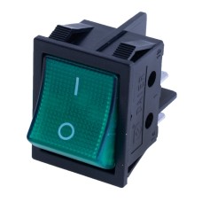 Перемикач KCD2-2-201N green 220V Daier