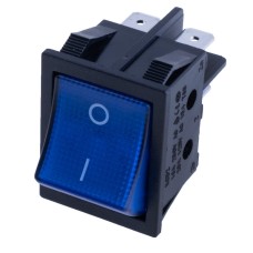 Перемикач KCD2-2-201N blue 220V Daier
