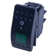 Перемикач RK1-06N green 12V Daier